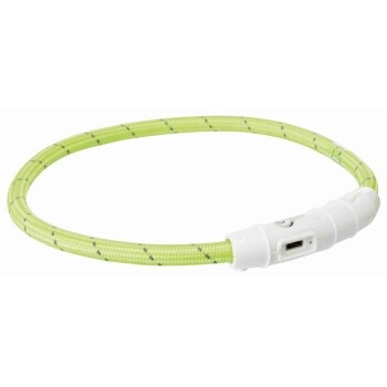 Trixie Safer Life Flash Leuchtring USB L-XL Grün