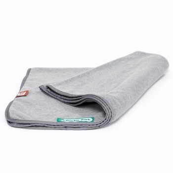 Doctor Bark Hunde-Decke Fleece L Hellgrau, 100 x 70 cm