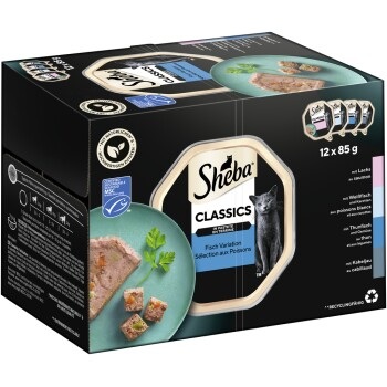 Multipack Sheba Varietäten Schälchen 12 x 85 g - Classics in Pastete