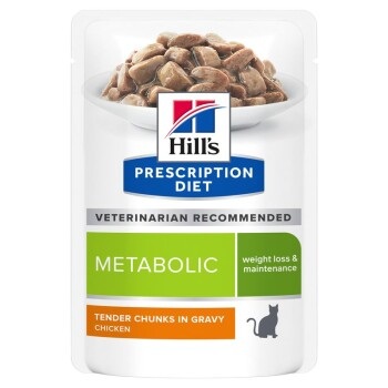 Hill´s Prescription Diet Metabolic Weight Management Katzenfutter mit Huhn - 12 x 85g