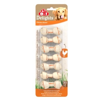 8in1 Delights Kauknochen XS, 7 Stück - XS, 7 Stück (à 84 g)