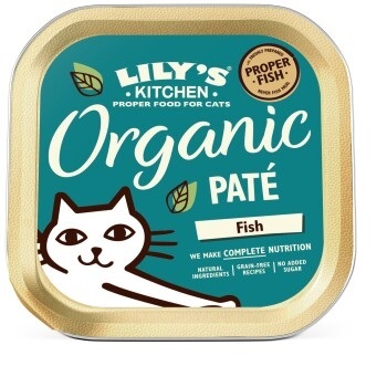 LILY'S KITCHEN Nassfutter Katze Adult Organic Patè Fisch 19x85 g