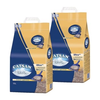 CATSAN Ultra plus Klumpstreu 2x15 l
