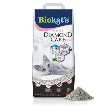 8 l + 2 l gratis! 10 l Biokat´s DIAMOND CARE Katzenstreu - Fresh
