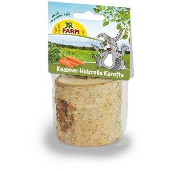 JR Farm Mr. Woodfield Knabber-Holzrolle mit Karotte