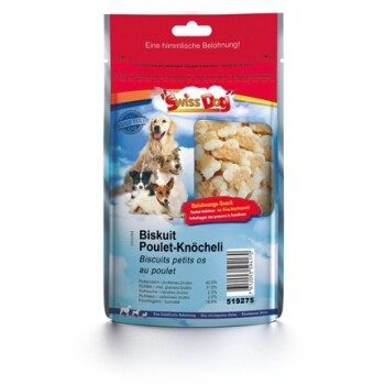 SwissDog Biskuit Poulet Knöcheli 80g Hunde Leckerli