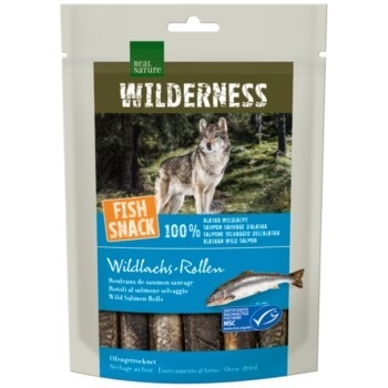 REAL NATURE WILDERNESS Fish Snack 70g Glacier Bay, Glacier Bay (Wildlachs-Rollen)