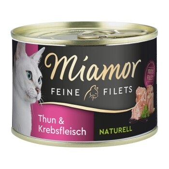 Miamor Feine Filets Naturell Thun & Krebsfleisch 24x156 g