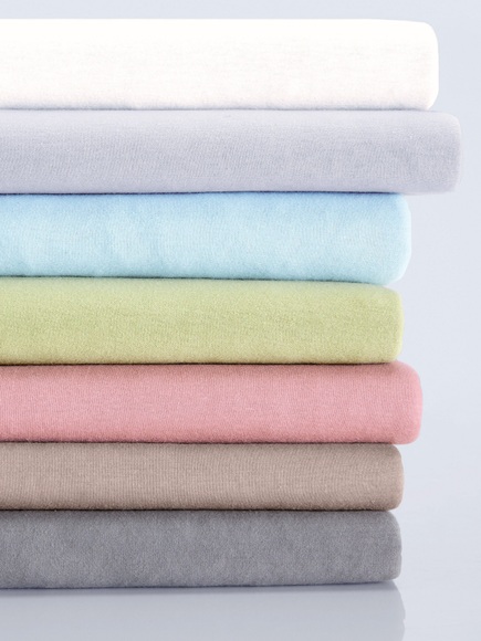 Spannbetttuch Organic Cotton aus Bio-Baumwolle Schlafgut blau Größe: 019