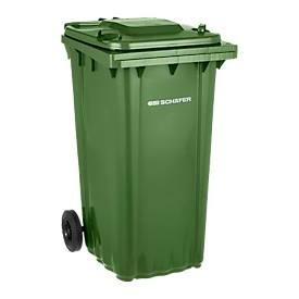 Mülltonne PRO 240 WAVE, 240 l, fahrbar, grün