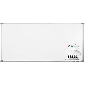 MAUL Whiteboard Premium 2000 SET, silber, kunststoffbeschichtet, 1200 x 2400 mm