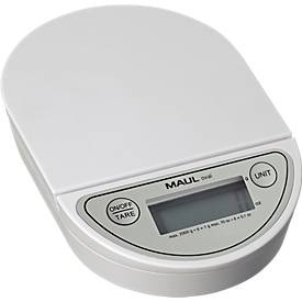 Maul MAULoval Briefwaage Wägebereich (max.) 2 kg Ablesbarkeit 1 g batteriebetrieben Weiß