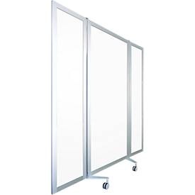 Mobile Stellwand, Metall weiß, magnethaftend