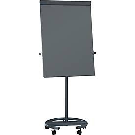 MAUL Flipchart, Rundfuß Tafelhöhe 1000 mm anthrazit