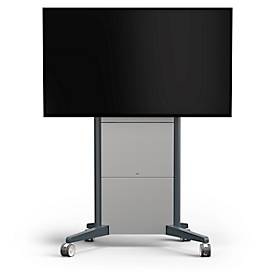Monitorständer SMS Presence, mobil, elektrisch höhenverstellbar, für 1 Display ab 46