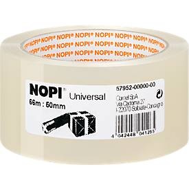 NOPI Packband Universal, 66 m x 50 mm, transparent