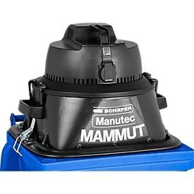 Aufsatzsauger Manutec-Mammut, 1100 W, geeignet für 120 l Mülltonnen, mit Werkzeugsteckdose