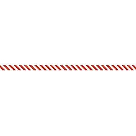 Absperrband, Polyethylen-Folie, 500 m x 80 mm, rot/weiß schraffiert, 1 Rolle im Abrollkarton