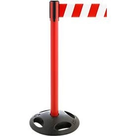 Absperrpfosten RS-Guidesystems GLA 26, rot, Gurt rot/weiß, 2 Stück