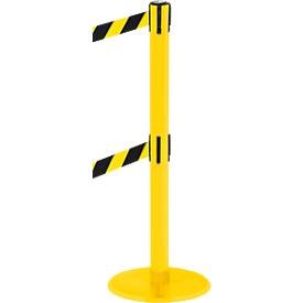 Absperrpfosten RS-Guidesystems GLA 95, gelb/schwarz/gelb