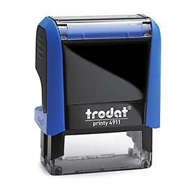 Trodat Personalisierter Adressstempel Printy 4911 Blau 1,4 x 3,8 cm