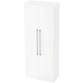 Aktenschrank TARVIS, mit Griff ohne Schloss, 5 Ordnerhöhen, B 800 x T 420 x H 2004 mm, weiss