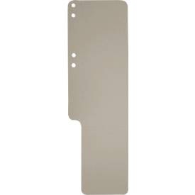 Aktenschwänze Exacompta, blanko, B 100 x H 320 mm, mit Seitenfalz, genutet & gelocht, Blauer Engel, Recycling-Karton, grau, 100 Stück