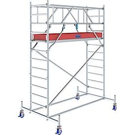 Krause 772022 FahrGerüst Aluminium Rollgerüst fahrbar Arbeitshöhe (max.): 4.40 m Silber 116 kg