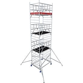 Krause 945150 FahrGerüst Aluminium Rollgerüst fahrbar Arbeitshöhe (max.): 8.30 m Silber 237.90 kg