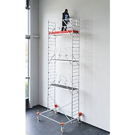 Krause 774057 FahrGerüst Aluminium Rollgerüst fahrbar Arbeitshöhe (max.): 8.50 m Silber 237.5 kg