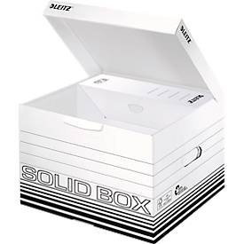 Leitz Archivbox 6118-00-01 Karton Weiß/Schwarz 10 St.