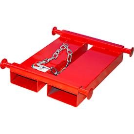 EUROKRAFTpro Traverse für Big-Bags, Traglast 1000 kg, feuerrot RAL 3000