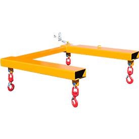 EUROKRAFTpro Traverse für Big-Bags, Traglast 1250 kg, gelborange RAL 2000
