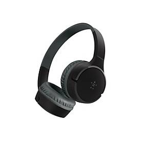 Belkin SoundForm Mini - Kopfhörer mit Mikrofon - On-Ear - Bluetooth - kabellos, kabelgebunden - 3,5 mm Stecker
