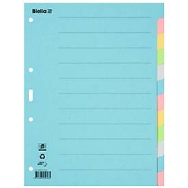 Biella Register Karton blanko A4, 12-teilig