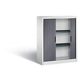 C+P Rollladenschrank Omnispace, H1230B1000T420 mm, Lichtgrau/Schwarzgrau
