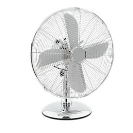 Chrome-Line Tischventilator, Ø 400 mm, H 555 mm, 3 Geschwindigkeitsstufen, Metallrotorblätter