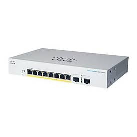 Cisco CBS220-8FP-E-2G: 8 Port Smart Switch - 8xGE, 8xPoE+ (130W), 2xGE/SFP