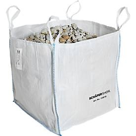 Containersack Big Bag, oben offen, bis 1,5 t, 4 Hebeschlaufen, 1 Stück, B 900 x T 900 x H 900 mm, weiss