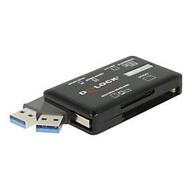 DeLOCK 91758 Kartenleser USB 3.2 Gen 1 (3.1 Gen 1) Schwarz