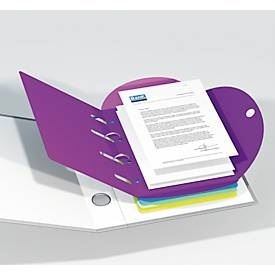 SMARTFOLDER Smartfolders Dokumentenmappe 111302 DIN A4 Karton Klettverschluss 24,5 (B) x 32,5 (T) x 0,1 (H) cm Farbig sortiert 6 Stück
