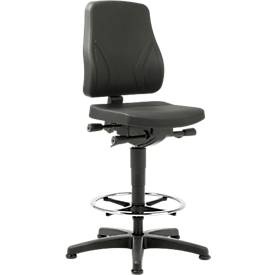 Drehstuhl All-In-One 9631, Aufstiegshilfe und Gleitern, Kunstleder, Skai schwarz