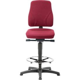Drehstuhl All-In-One 9631, Aufstiegshilfe und Gleitern, Stoffpolster, Duotec rot