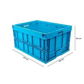 Euronorm-Faltbox Premium, 172 Liter, blau