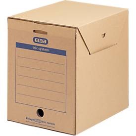 ELBA Systemcontainer Braun Wellpappe 23,6 x 30 x 33,3 cm 6 Stück