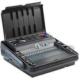 Elektrisches Bindegerät GBC MultiBind 230E, Draht-/Plastikbindung 125/450 Blatt, Stanzung 30 Blatt, A4 & A5, schwarz
