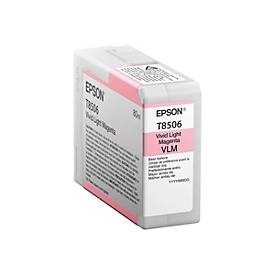 Epson T8506 - 80 ml - Vivid Light Magenta - original - Tintenpatrone - für SureColor SC-P800