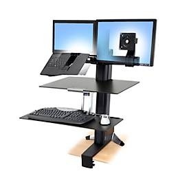 Ergotron Work-Fit-S 2fach Monitor-Tischhalterung 25,4 cm (10) - 61,0 cm (24) Rotierbar