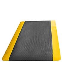 Anti-Ermüdungsmatte, PVC / Neopren Zuschnitt, max. 18,3 m, schwarz / gelb lfd. m x 900 mm