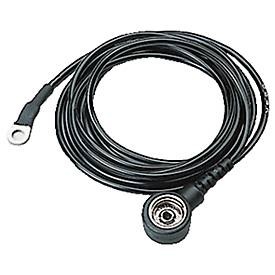 Erdungsleitung Bedrunka+Hirth, für ESD Tischbeläge & ESD Bodenmatten, 1 x 10 mm Druckknopf, 4 mm Öse, Länge 1,5 m, schwarz